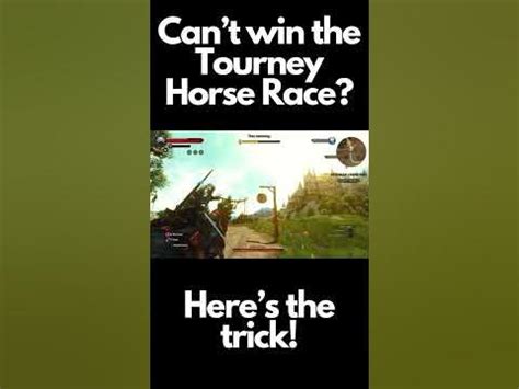 r/witcher on Reddit: Tourney Horce Race tips (B&W) side quest .